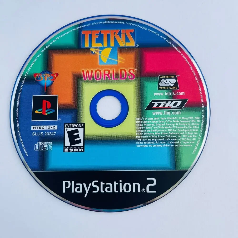 Tetris Worlds Sony PlayStation 2 PS2 2002 CIB Everyone